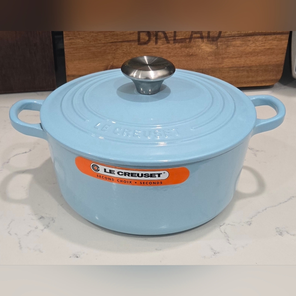 Le Creuset Light Blue Cast Iron Dutch Oven